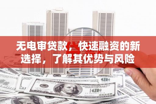 临翔无电审贷款，快速融资的新选择，了解其优势与风险