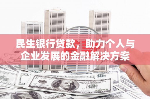 临翔民生银行贷款，助力个人与企业发展的金融解决方案