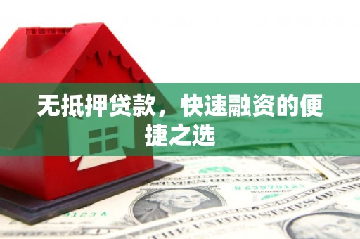 临翔无抵押贷款，快速融资的便捷之选