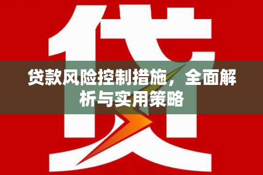 临翔贷款风险控制措施，全面解析与实用策略
