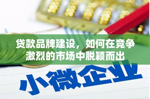 临翔贷款品牌建设，如何在竞争激烈的市场中脱颖而出