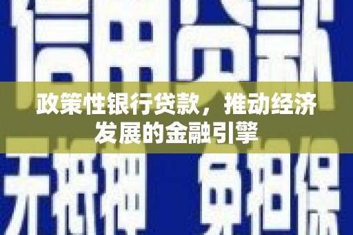 临翔政策性银行贷款，推动经济发展的金融引擎