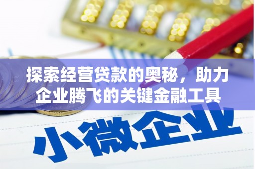 临翔探索经营贷款的奥秘，助力企业腾飞的关键金融工具