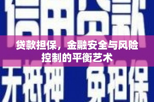 临翔贷款担保，金融安全与风险控制的平衡艺术