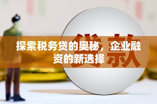 临翔探索税务贷的奥秘，企业融资的新选择