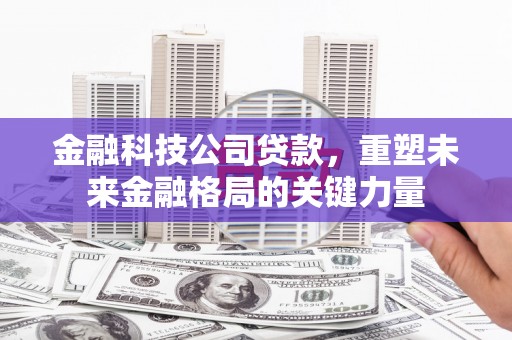 临翔金融科技公司贷款，重塑未来金融格局的关键力量