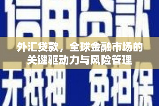 临翔外汇贷款，全球金融市场的关键驱动力与风险管理