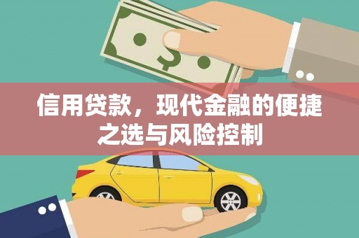 临翔信用贷款，现代金融的便捷之选与风险控制