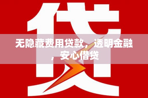 临翔无隐藏费用贷款，透明金融，安心借贷