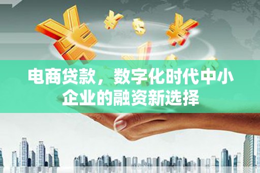 临翔电商贷款，数字化时代中小企业的融资新选择