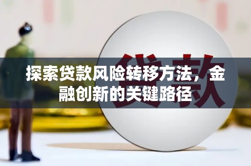 临翔探索贷款风险转移方法，金融创新的关键路径