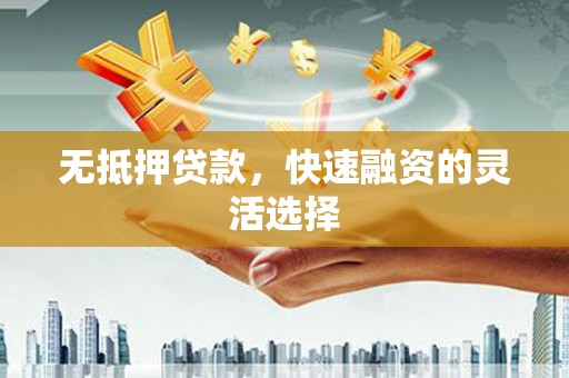 临翔无抵押贷款，快速融资的灵活选择