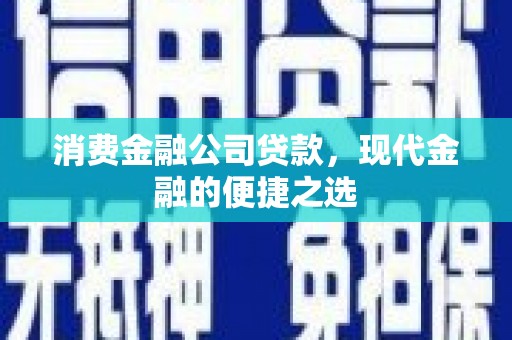 临翔消费金融公司贷款，现代金融的便捷之选