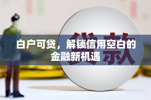 临翔白户可贷，解锁信用空白的金融新机遇
