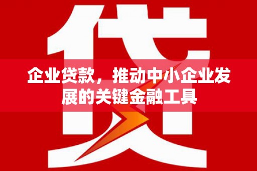 临翔企业贷款，推动中小企业发展的关键金融工具