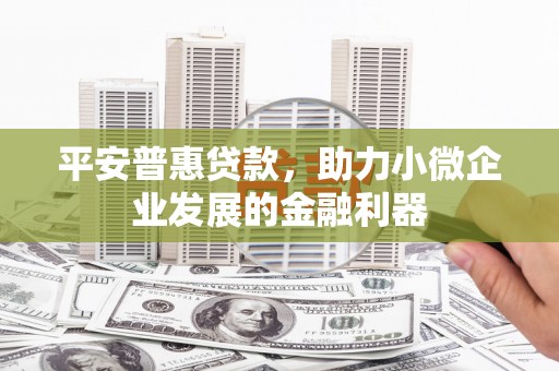 临翔平安普惠贷款，助力小微企业发展的金融利器