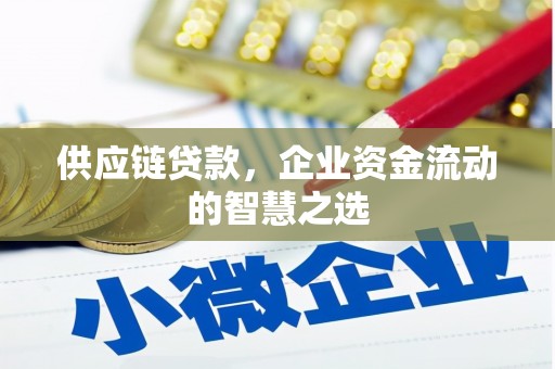 临翔供应链贷款，企业资金流动的智慧之选