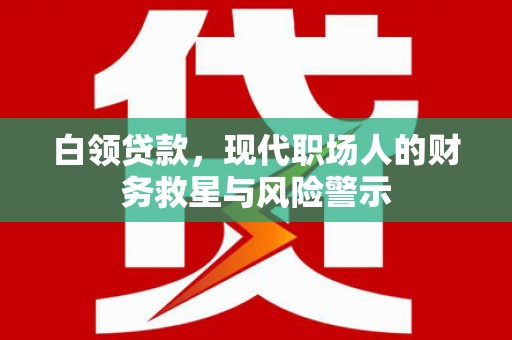 临翔白领贷款，现代职场人的财务救星与风险警示