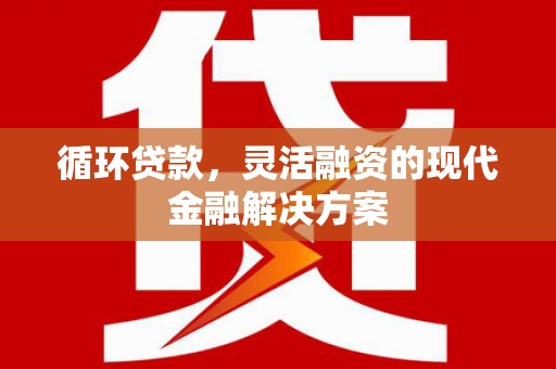临翔循环贷款，灵活融资的现代金融解决方案