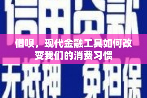 临翔借呗，现代金融工具如何改变我们的消费习惯