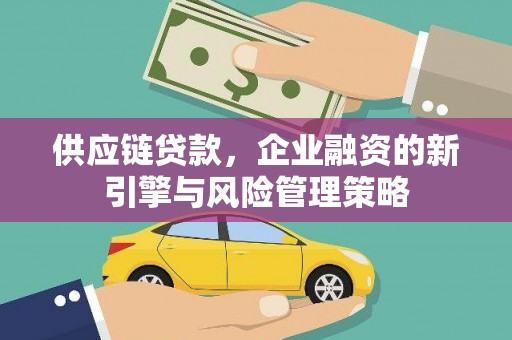 临翔供应链贷款，企业融资的新引擎与风险管理策略