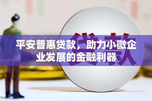 临翔平安普惠贷款，助力小微企业发展的金融利器