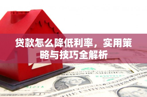 临翔贷款怎么降低利率，实用策略与技巧全解析
