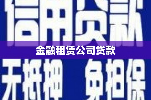 临翔金融租赁公司贷款