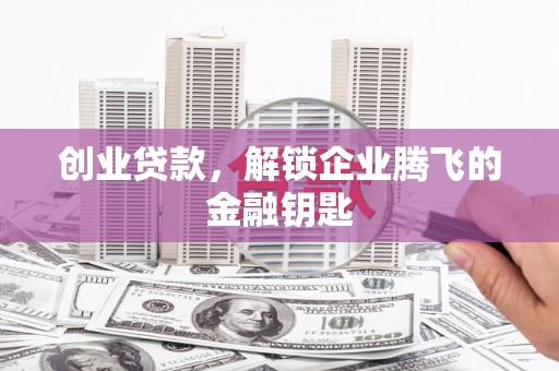 临翔创业贷款，解锁企业腾飞的金融钥匙