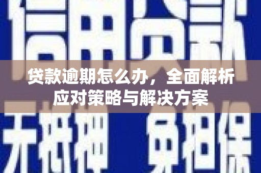 临翔贷款逾期怎么办，全面解析应对策略与解决方案