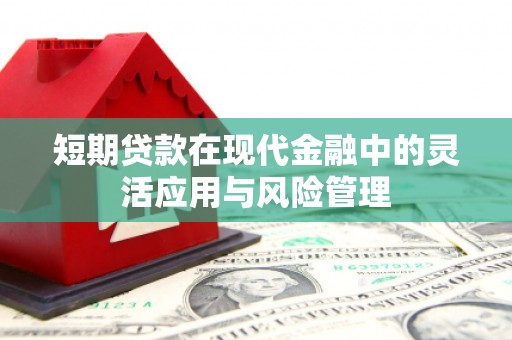 临翔短期贷款在现代金融中的灵活应用与风险管理
