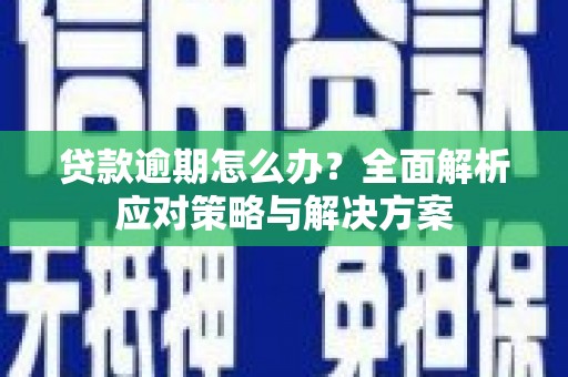 临翔贷款逾期怎么办？全面解析应对策略与解决方案