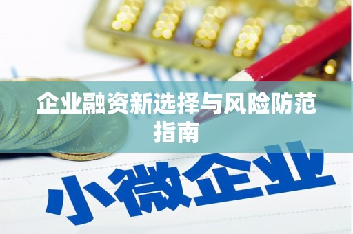 临翔企业融资新选择与风险防范指南