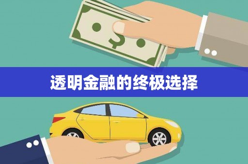 临翔透明金融的终极选择