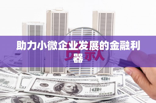 临翔助力小微企业发展的金融利器