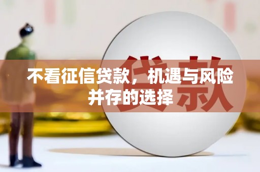临翔不看征信贷款，机遇与风险并存的选择