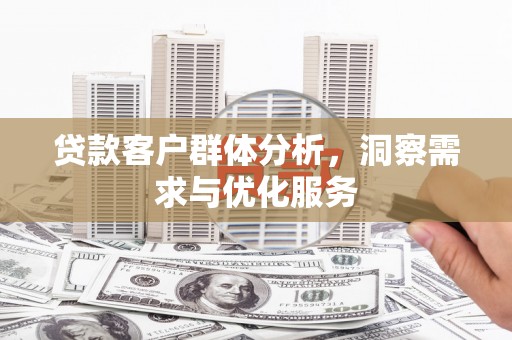 临翔贷款客户群体分析，洞察需求与优化服务